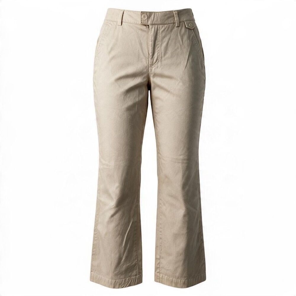 Dockers Janellyn Mid Rise Curvy Khaki Pants Women's Size 12 Med--ITEM #3006